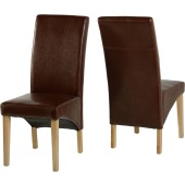 G1 Dining Chair Brown Pu